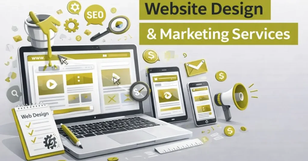 website design and marketing services for online business